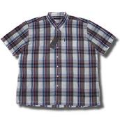 View Item Classic Ben Sherman Oversize S/S Laundered Check Shirt Wine